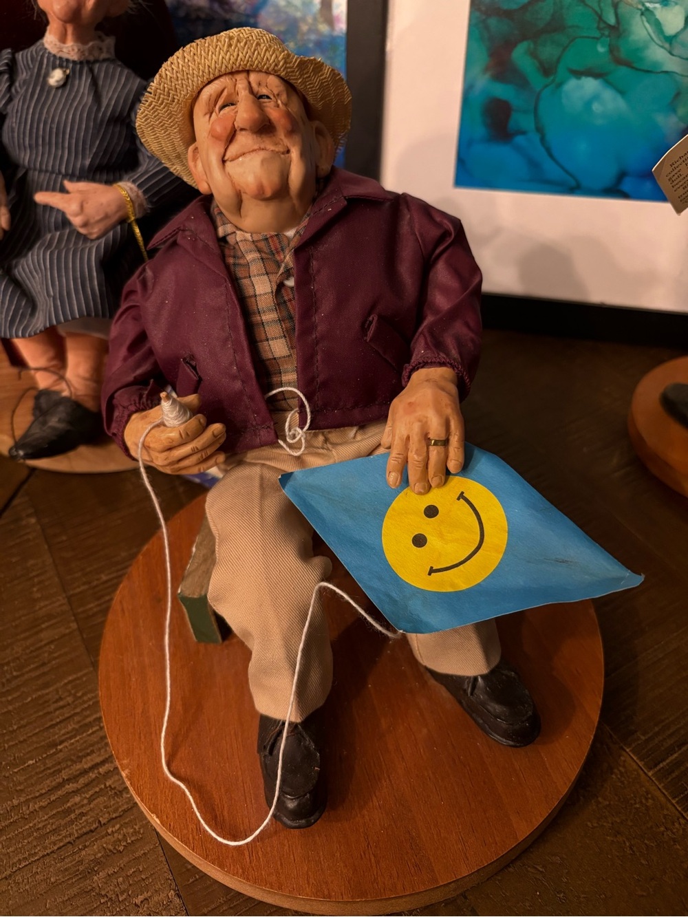 Richard Simmons Nana's Family Gentleman Doll with Kite Vintage